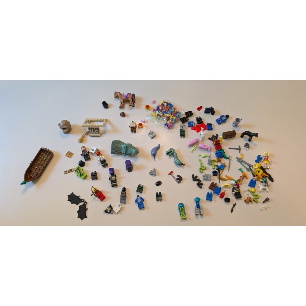 LEGO Minifigure Lot Multicolor Mixed Themes Ninjago Friends Animals Aliens Boat